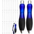 thumbnail image 3 of Fat Weighted Pens for Hand Tremors (6 Pack), Heavy Pens with Large Grip for Arthritis, Parkinson’s, Carpal Tunnel, Plus 42 Ink Refills  (24 Black Refills + 18 Blue Refills), 3 of 8