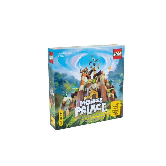 Monkey Palace (Bilingual French/English) - Board Games - Strategy/Building - Games for Family - Ages 10+ - 2 to 4 Players - 30 to 45 Minute