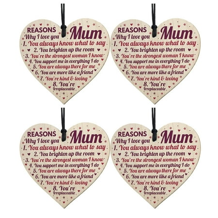 

Veki Mother Pendant Mother s Love Wooden for Decorations -Gift The Day Decoration & Hangs Valentines Day Decorative Bowl Fillers