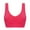 Hot Pink, variant on Intimates Double Size Bandeau Plus Stretchy Padded Top Women Strapless Removable Bra