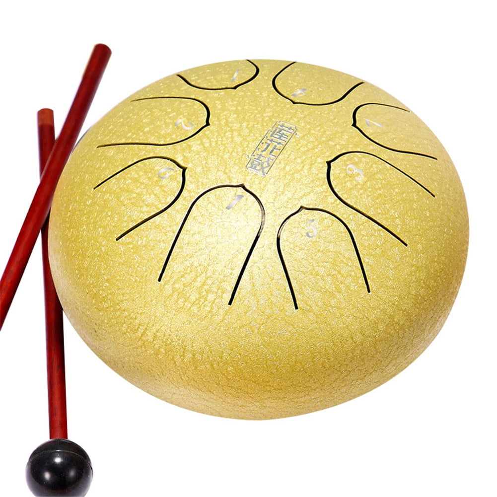 Buy Nature Steel Drum Kit Tongue Drum 6 Inch 8 Tune Steel Hand Pan Drum