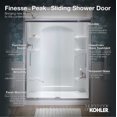 thumbnail image 3 of Sterling 547808-59 Finesse 70-1/16" High X 59-5/8" Wide Frameless Sliding Shower Door -, 3 of 3