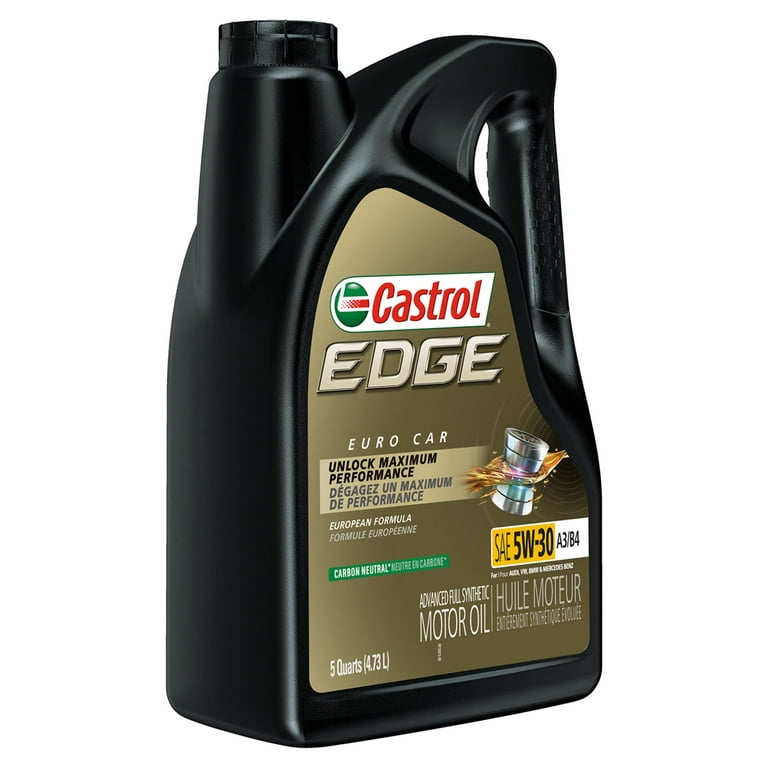 Castrol Edge 5w30 A3/B4 Advanced Full Synthetic Engine Oil, Can of