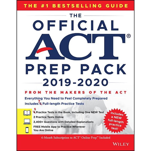 The Official ACT Prep Pack with 7 Full Practice Tests (5 in Official ACT Prep Guide 2 Online)