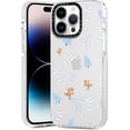 thumbnail image 2 of 2 Packs Christmas Transparent Print Phone Case for iPhone 11 6.1", Aesthetics Pattern Design Soft Silicone Xmas Cases, Shockproof Bumper Protector Camera Girls Cover, Candy Cane, 2 of 5