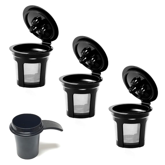 GOLDTONE 3 Pack Reusable Single Serve Coffee Pods Compatible w/ Ninja Dual Brew Coffee Maker Pro CFP301 CFP201   1 OZ Scoop