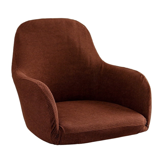 Office Cover Solid Computer Cover Removable And Washable Elastic Saddle Cover , Coffee