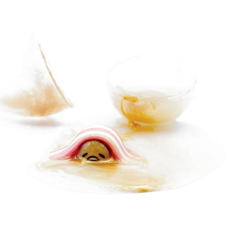 Gudetama The Lazy Egg Metallic Slime Mini Figure Orange