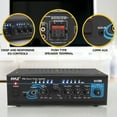 Pyle PTA4 Mini Bluetooth Home Audio 240 Watt 2 Channel Amplifier Stereo