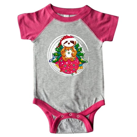 

Inktastic Christmas Sloth Gift Baby Boy or Baby Girl Bodysuit