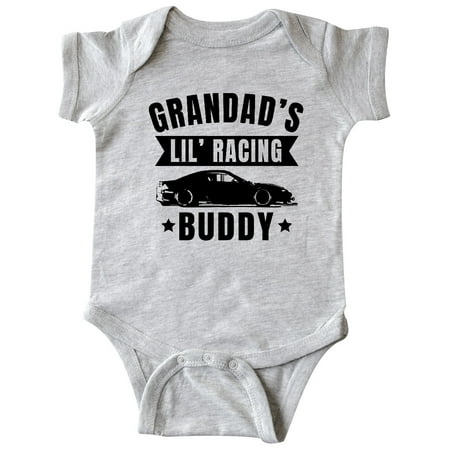 

Inktastic Grandads Lil Racing Buddy Gift Baby Boy or Baby Girl Bodysuit