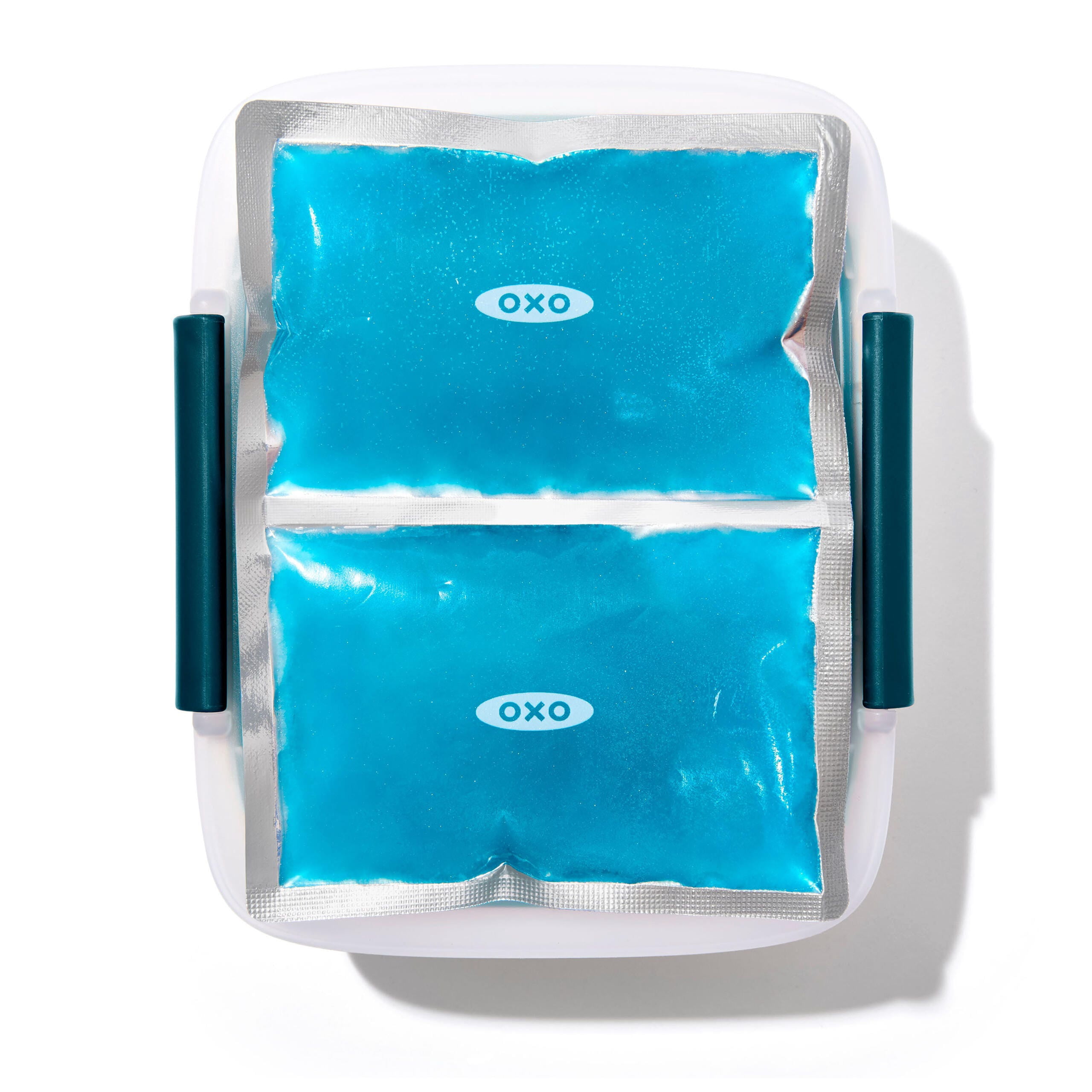 OXO Prep & Go 2-Pack Lunch Prep Ice Pack Set, Reusable Freezer Packs for Lunch Boxes, Meal Prep Bags and Coolers, Blue