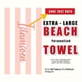 thumbnail image 3 of Toalla de playa personalizada con patrón de rayas, Toalla de baño absorbente personalizada, toalla de natación de secado rápido para natación en la playa al aire libre, 3 of 5