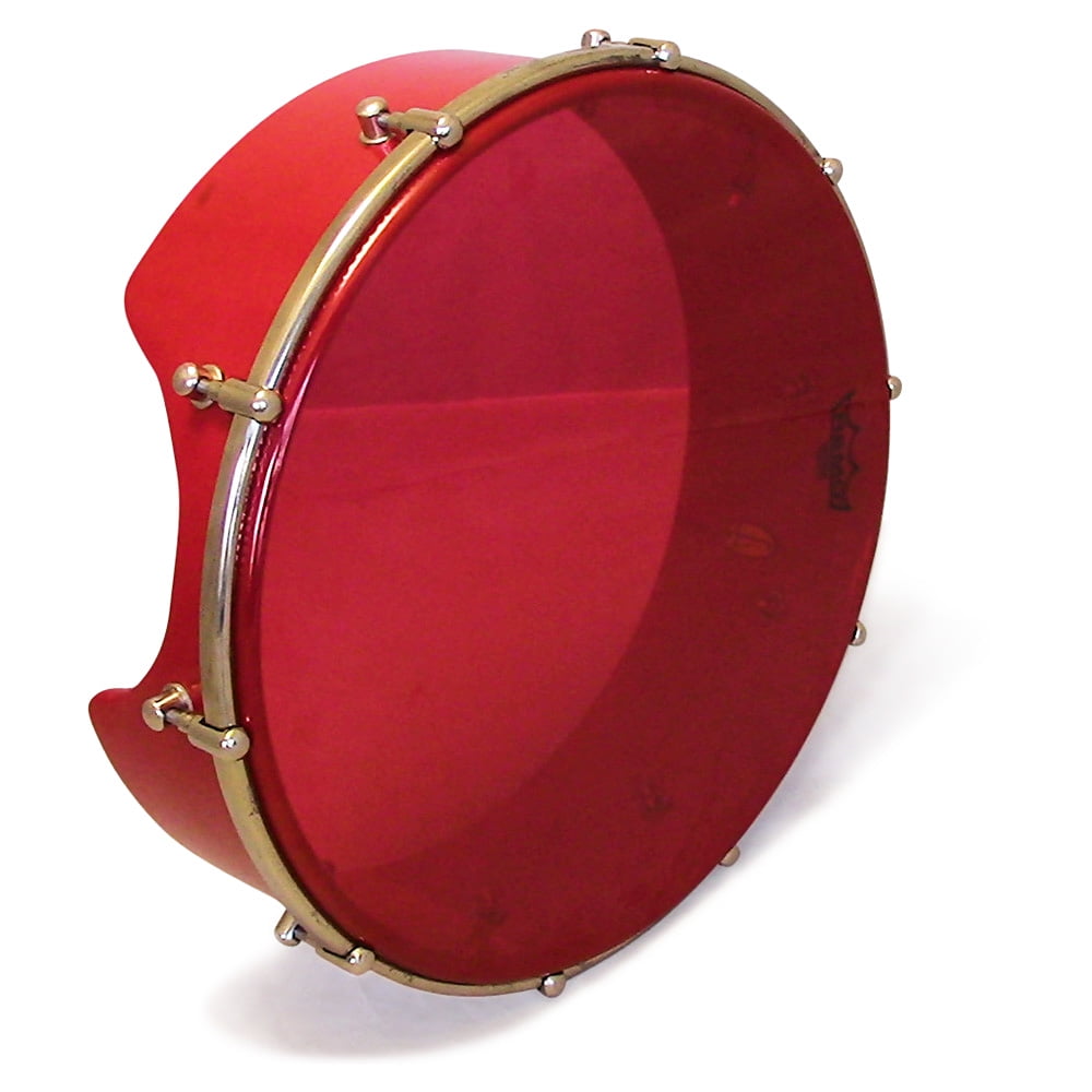 GAWHARET EL FAN 16'' Pro Riq Tambourine Professional Red Bandir Dof