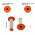 thumbnail image 5 of Dirt Bike Scootor Motorcycle XCW Hand Grips Rubber Handle Bar Thrusters Grip 2x, 5 of 12