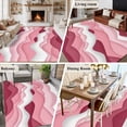 thumbnail image 5 of 5'x7' Area Rugs, Pink Ombre Indoor Outdoor Area Rug for Living Room Bedroom, Modern Geometric Abstract Art Moire Washable Bathroom Rugs Kitchen Floor Carpet Mats Home Decor Aesthetic, 5 of 8