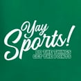 thumbnail image 5 of Wild Bobby, Yay Sports Do the Things Get the Points Father's Day Mens Long Sleeve Shirt, Kelly, X-Large, 5 of 6