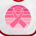 thumbnail image 4 of Inktastic Breast Cancer Pink Ribbon Retro Girls Baby Bib, 4 of 4