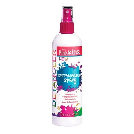 Lusters Pink Kids Detangling Hair Spray, Sulfate Free, 12 Oz