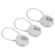 thumbnail image 1 of Candado de combinación pequeño Uxcell de 3 dígitos con cable de 4.7 para mochila y casillero de gimnasio, paquete de 3 en color plateado, 1 of 5