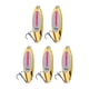 thumbnail image 3 of 5 Piezas Cucharas de Pesca Señuelos Cebos para Lubina Cebos de Pesca de Fundición Larga Vertical de Metal Cebos Jigging para Lubina, Bagre, Lucio, Gal Oro 32g, 3 of 8