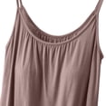 thumbnail image 5 of WTXUE Camisole Tops for Women Tank Top for Women Sleeveless Tops with Built in Bras Shelf Bra Padded Shirt 2024 Casual Tanks Loose Fit, Coffee XX-Large, 5 of 8