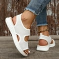 thumbnail image 5 of Mostsola Women's Breathable Mesh Sandals Peep Toe Slingback Flats Casual Summer Walking Shoes, 5 of 6