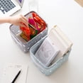 thumbnail image 3 of Ludlz Folding Cotton Linen Storage Basket Desktop Sundries Cosmetics Box Organizer, 3 of 7