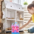thumbnail image 4 of 2Pcs Mini Landscape Castle Plastic Castle Ornament Castle House Castle Model Pretend Play Toy, 4 of 6