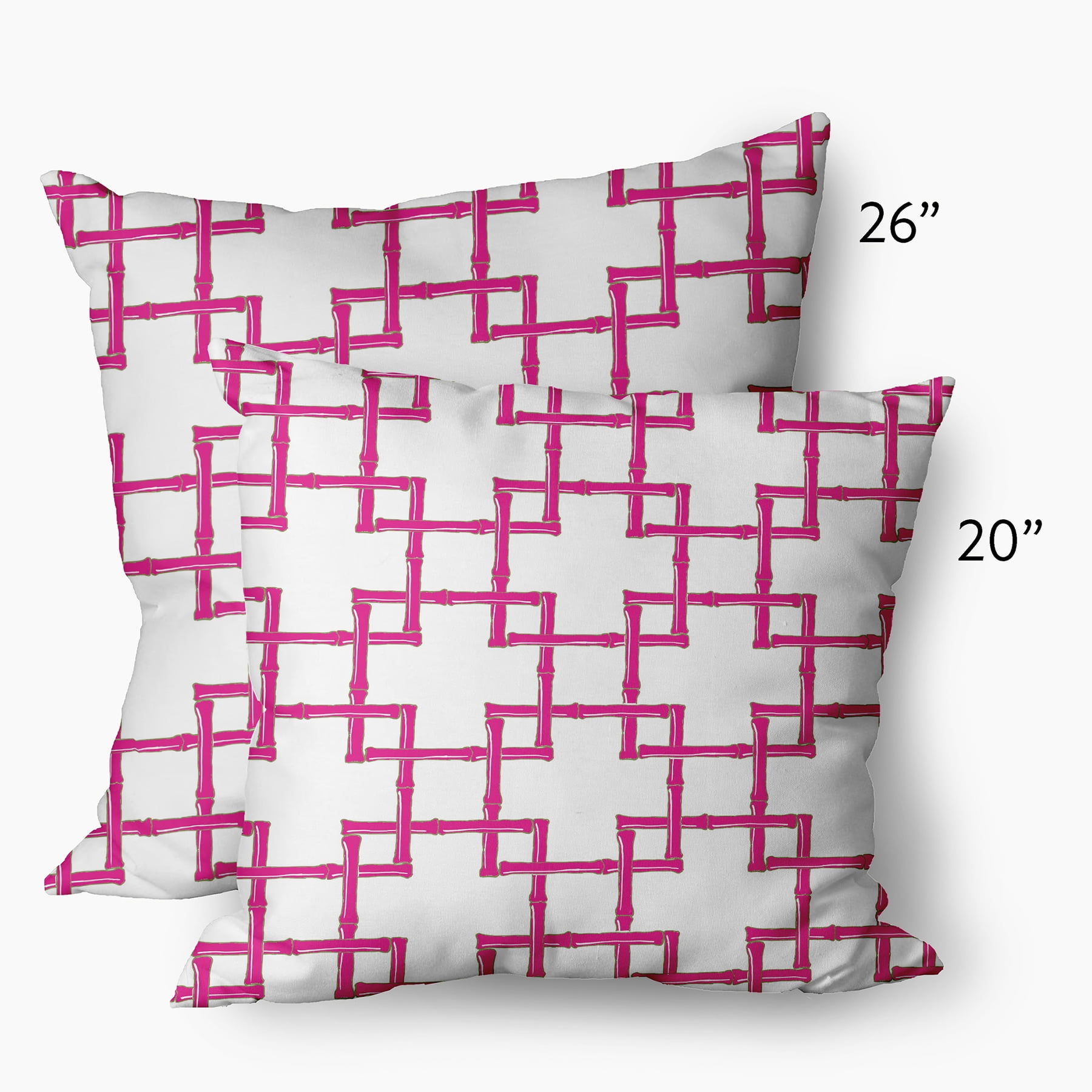 20" x 20" Simply Daisy Bamboo Decorative Throw Pillow