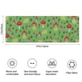 thumbnail image 2 of Red Mushroom Frog Green Pattern Bathroom Rugs Mat,Non Slip Microfiber Bathroom Rug,Rubber Backing,Soft Bathroom Mats for Bathroom Floor,Tub and Shower,47x17in(120x43cm), 2 of 4