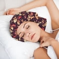 thumbnail image 5 of cool rock Skull record Silk Bonnet for Sleeping Women Men, Adjustable Elastic Satin Bonnet Bonnet for Sleeping, Soft Cute Similar Silk Curly Hair Bonnet for Sleeping, 5 of 7