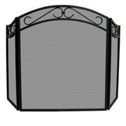 Import S-1088 3 Panel Wrought Iron Arch Top Screen