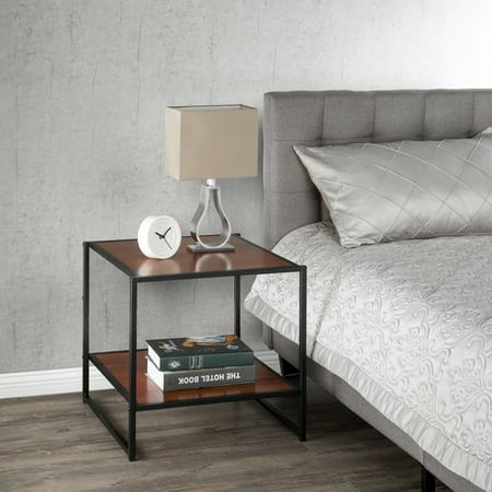 Zinus Set Of Two 20 Inch Square Side Tables Night Stands Zinus Set Of Two 20 Inch Square Side Tables Night Stands