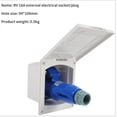 thumbnail image 4 of RV Camper 16A External Flush Hook Up Waterproof Socket RV Yacht Waterproof 3-core Charging Socket Power Interface ,RV Tool, 4 of 7