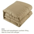 thumbnail image 3 of MerryHome 8-Piece Taupe Comforter Set, Luruxy Soft Bed in a Bag Twin Size, 3 of 6