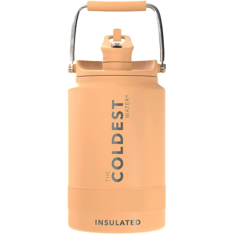 Coldest Sports Water Bottle - 1/2 Gallon (Straw Lid), Leak Proof, Vacuum  Insulated Stainless Steel, Hot Cold, Double Walled, Thermo Mug, Metal  Canteen (1/2 Gallon , Red)