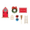 thumbnail image 1 of Kits de Navidad Mini Atrio exquisita artesanía conjunto de casa en Wdftyju miniatura adorno de fiesta simulación de Mini casa para el hogar armario esquinero, 1 of 3