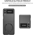 thumbnail image 6 of Magnetic Phone Case for Samsung Galaxy Z Flip3 Compatible for Magsafe, Military-Grade Shockproof Protective Case with Built-in Magnet Circle for Samsung Galaxy Z Flip 3, MS Black, 6 of 14