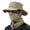 Khaki, variant on Wide Brim UV Protection Sun Hat - Ice Silk Bucket Cap For Hiking Camping Fishing