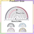 thumbnail image 5 of Plastic Protractor | Oimcto 180 Semicircular Protractor, Student Measuring Tool for Geometry Classroom Student School, Office Supplies - C, 5 of 9