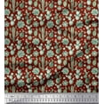 thumbnail image 1 of Soimoi Modal Satin Fabric Floral,Succulents & Cactus Tree Print Fabric by The Yard 42 Inch Wide, 1 of 1