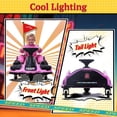 thumbnail image 5 of Cuoote 24V 180W Ride On Car, Electric Ride On Drift Car Toy with Bluetooth, Go Cart for Kids 3-10 with Replacement Wheels, 360 Degrees Rotating, High/Low Speed, Pink, 5 of 9