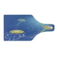 thumbnail image 2 of Jellyfish Cutting Board, Abstract Bloom of Animals Exotic Nature Sea Life Print, Decorative Tempered Glass Cutting and Serving Board, in 3 Sizes, by Ambesonne, 2 of 5