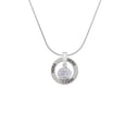 thumbnail image 2 of Delight Jewelry Silvertone Love on White Spinners Hero Ring Charm Necklace, 18", 2 of 4