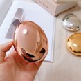 thumbnail image 4 of 5 Colors Pebble Contact Lens Case Cosmetic Case Portable Ultra-thin Mirror Simple Contact Lens Companion Box Travel Storage Box B-Dark Blue, 4 of 6