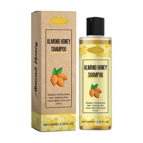 Rosemary Shampoo,Routine Shampoo ,Almond Honey Shampoo - Nourishing & Restorative for All Hair Types, 100ml - Revitalize Your Hair Naturally(Multicoloras show)