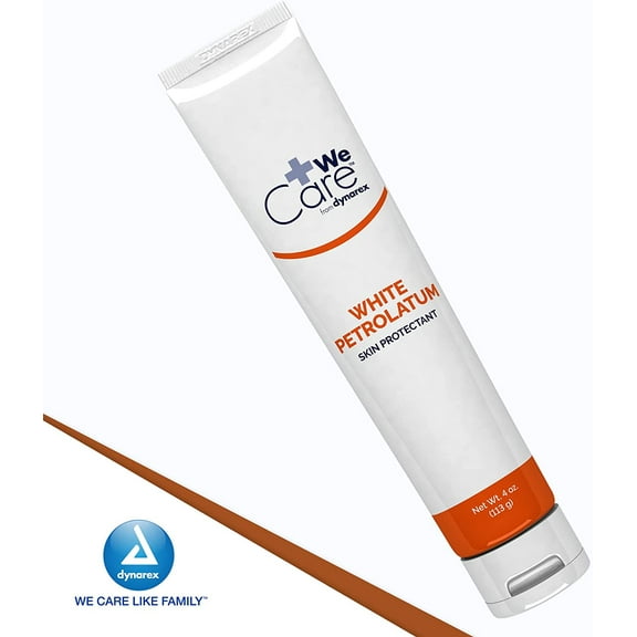 Dynarex White Petrolatum | Soothing Jelly 4 Oz Tube 2 Pk | Creamy Petroleum Jelly | Skin Protectant