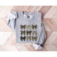 thumbnail image 3 of Camo Bow Sweatshirt, Camouflage Coquette Bow Graphic, Duck Hunting Inspired Crewneck, For Unisex, 3 of 6