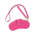 thumbnail image 4 of Sunglasses Case Stylish PU Leather Sunglass Pouch for Hiking Beach Women Red, 4 of 8